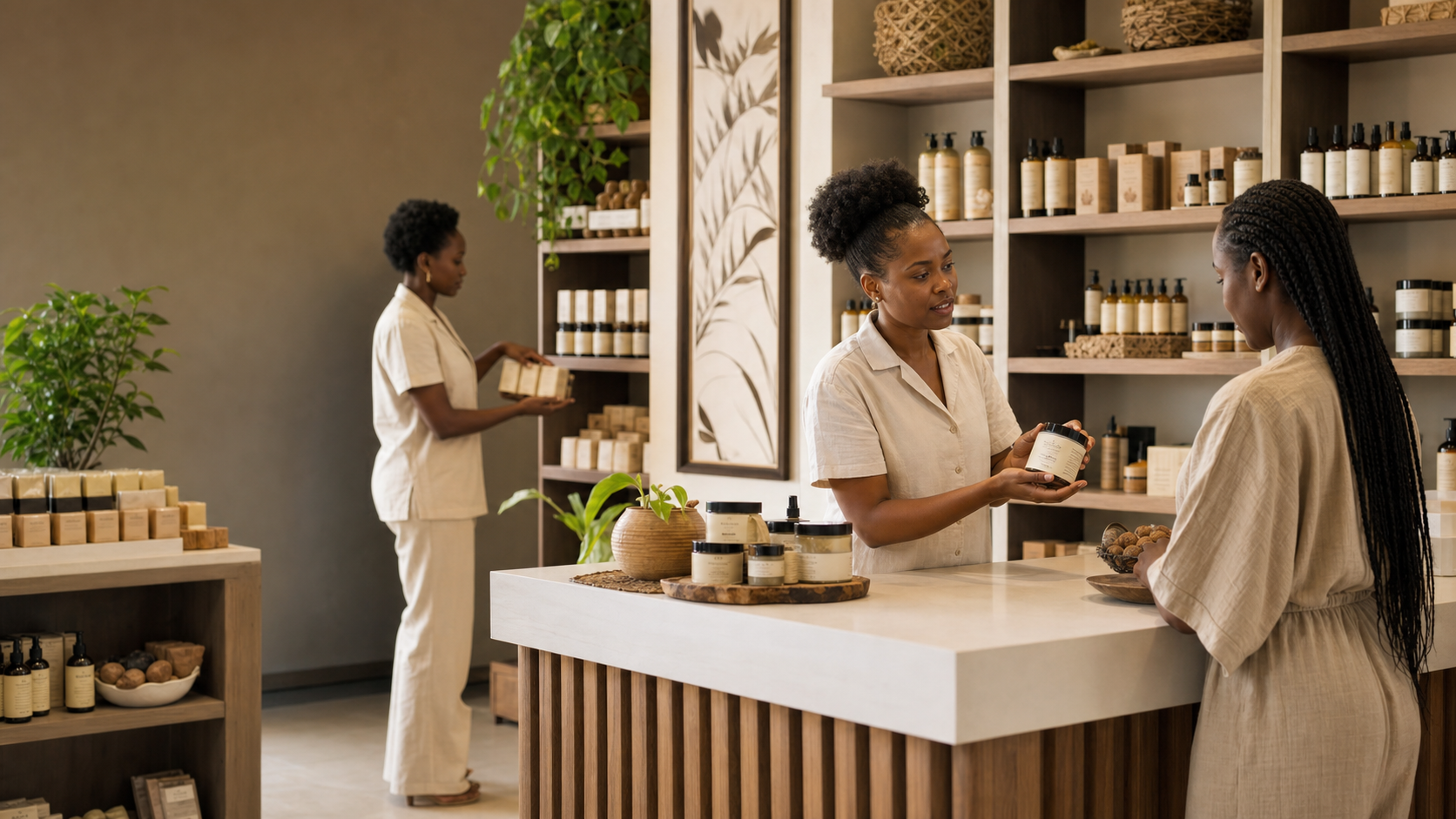 Natural beauty campaign — personal-care goods from independent makers